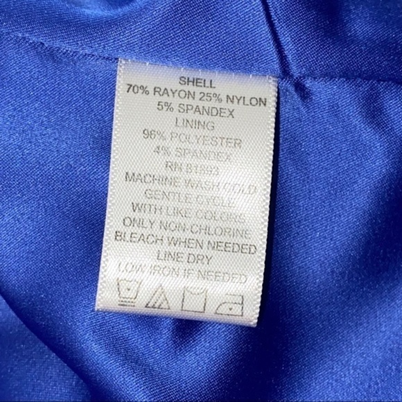 G.I.L.I. Cobalt Ponte Zipper Dress 2 - Picture 7 of 8